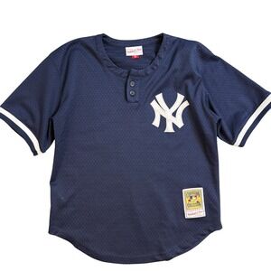 Mitchell & Ness NY Yankees Mariano Rivera 1995 Jersey Navy Blue Youth L 14/16